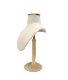 PECHERA CON BASE DE MADERA CIRCULAR CRUDA - Maniquies Argentina