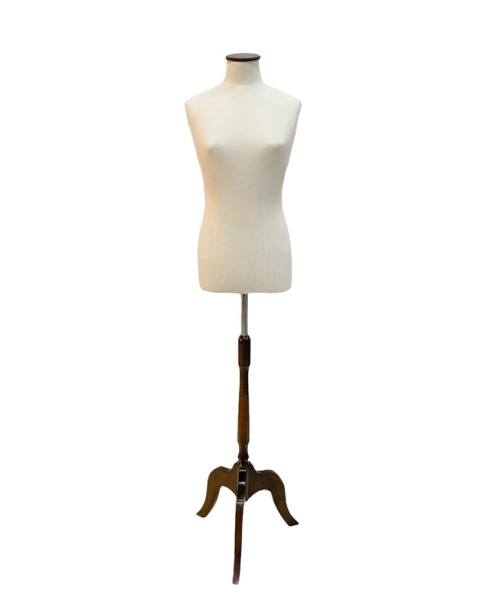 BUSTO DAMA CON BASE TRIPODE MADERA WENGUE