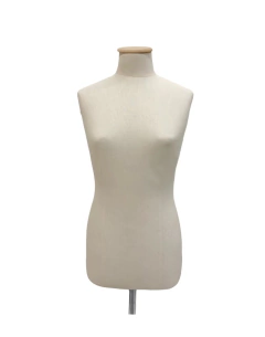 BUSTO DAMA CON BASE TRIPODE MADERA CRUDA - comprar online