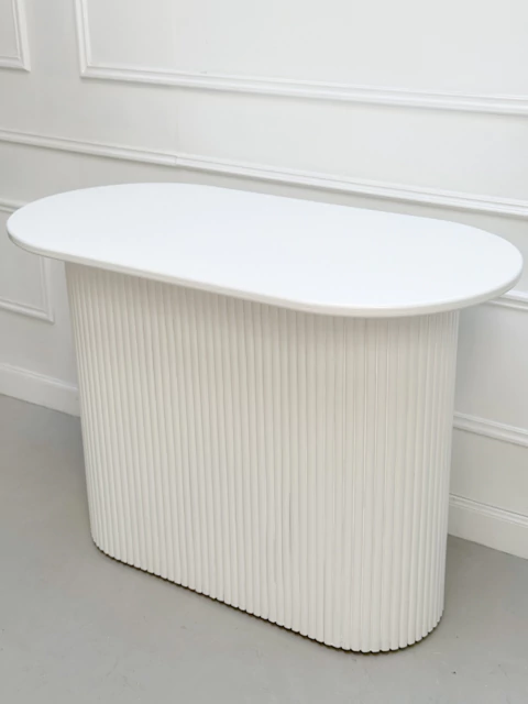 MESADA CURVA CON VARILLAS