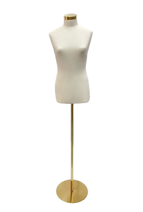 BUSTO DAMA BASE PLATO DE HIERRO BRONCE LUXURY