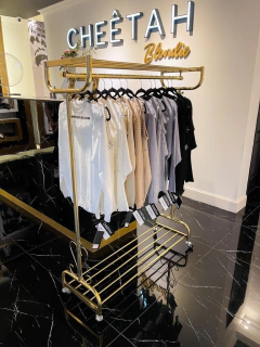 PERCHERO DOBLE PARRILLA BRONCE PARA CHEETAH - comprar online