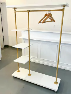 PERCHERO SOHO CON ESTANTES LATERALES - comprar online