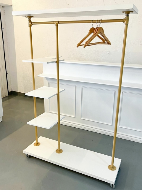 PERCHERO SOHO CON ESTANTES LATERALES - comprar online