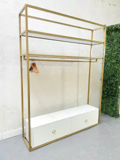 ESTRUCTURA CON ESTANTES Y BARRALES en internet