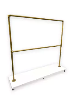 PERCHERO SOHO SIMPLE CON DOBLE BARRAL