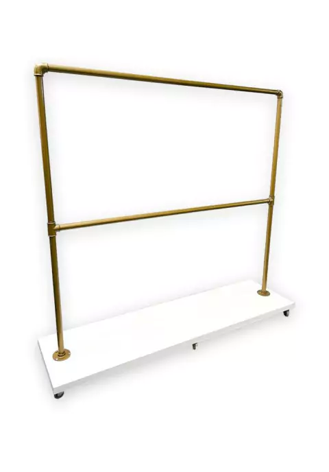 PERCHERO SOHO SIMPLE CON DOBLE BARRAL