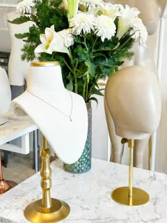 CABEZA FIBRA EXHIBIDORA BASE BRONCE