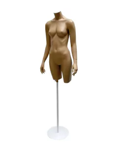 TORSO DAMA CON BRAZOS BASE PLATO BLANCA