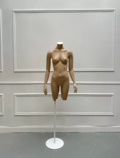 TORSO DAMA CON BRAZOS BASE PLATO BLANCA - comprar online