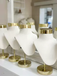 PECHERA BASE PLATO BRONCE - Maniquies Argentina