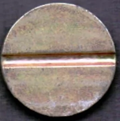 032 ..... CETERP ( 18,5 x 4 mm ) / SEM INSCRIÇÕES ( AMARELA ) ( FERRO) - comprar online