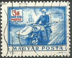 35986 ..... HUNGRIA - MOTO DOS CORREIOS - 1973 - USADO