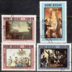 16770 GUINÉ BISSAU - PHILEX FRANCE 89 - 1989 - SERIE USADA