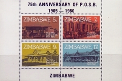 18144 .... ZIMBABWE - 75 ANOS DO POST OFFICE SAVINGS BANK - 1980 - MINT
