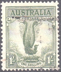 20073 ........ AUSTRALIA - PÁSSARO LIRA - 1 SHILLING - USADO