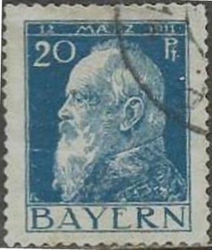 3715 ...... BAYERN - PRINCIPE REGENTE LEOPOLD - 20 PFENNIG - AZUL