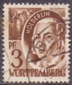 2125 ..... ALEMANHA - OCUPAÇÃO FRANCESA EM WURTTEMBERG - 3 Pf - 1947