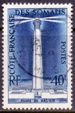21267 .......... COTE FRANÇAISE DE SOMALIS - FAROL DE RAS - BIR - 40 F. - USADO