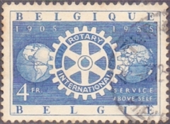 22029 BÉLGICA - ROTARY INTERNACIONAL - 1955 - USADO