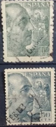 22440 ....... ESPANHA - GEL. FCO. FRANCO - 2 SELOS