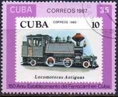 23664 FERROVIA - CUBA - 150 ANOS DE ESTRADA DE FERRO EM CUBA - 1987 - USADO