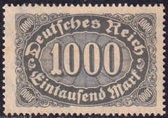 252 ... ZIFFERN in QUEROVAL - 1000 MARK - 1922 - comprar online
