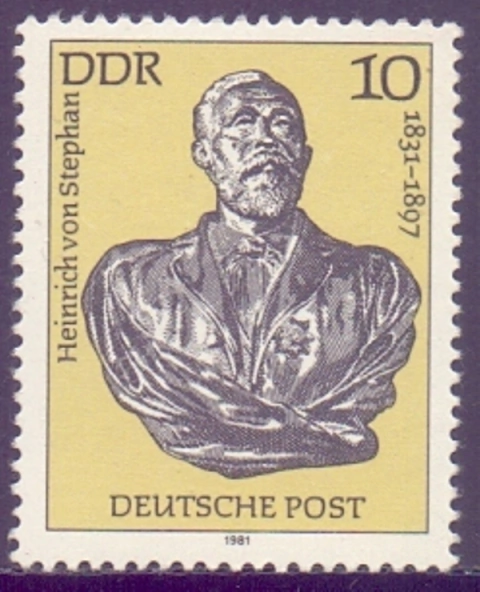 2579 ...... D D R - HEINRICH von STEPHAN - 1981 - 10 Pf. - MINT