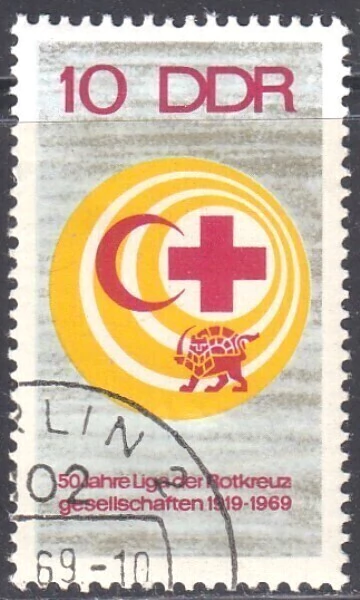 35992 ..... ALEMANHA D D R - CRUZ VERMELHA - 1969