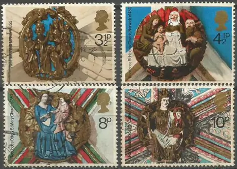 36700 NOVA ZELANDIA - LOTE COM 4 SELOS