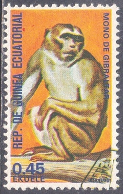 37747 ..... GUINE EQUATORIAL - MONO DE GIBRALTAR - USADO