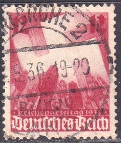 633 ...... 8ª REUNIÃO DO PARTIDO EM NUREMBERG - 12 Pf. - 1936 - USADO - comprar online