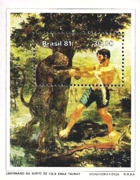 B048 TAUNAY - O CAÇADOR E A ONÇA - 1981