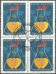 C1676 CAMPANHA PRESERVAÇAO CONTRA AIDS 1990