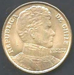 M1142 CHILE - 10 PESOS 2009 - BRONZE / ALUMÍNIO
