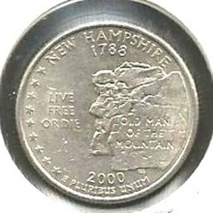 M2069 .... ESTADOS UNIDOS - SERIE DOS ESTADOS AMERICANOS - NEW HAMPSHIRE - QUARTER - 2000 D