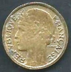 M1694 FRANÇA - 50 CENTIMES 1932 - BRONZE / ALUMÍNIO