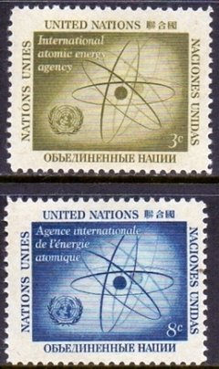 21885 NAÇÕES UNIDAS - AGÊNCIA INTERNACIONAL DE ENERGIA ATÔMICA - SERIE - MINT