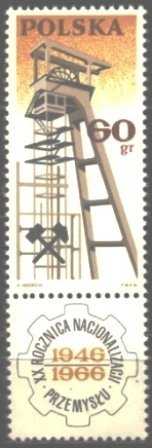 15733 POLÔNIA - CONSTRUÇÃO NACIONAL - 60 gr - 1966 - MINT SE TENAT