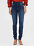 Calça jeans skinny lavagem escura amassados sommer - comprar online