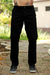 Calça masculina reta cargo black