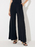 Calça pantalona pregas viscose com elastano sommer - comprar online