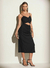 Vestido alça midi cut out abdomen sommer