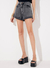 Shorts jeans com dobra marmorizado sommer - comprar online