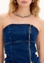 Blusa jeans tomara que caia zíper frontal myft - FASHION UP!