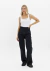 Calça jeans wide leg black com strass myft - comprar online