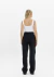 Calça jeans wide leg black com strass myft na internet