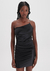 Vestido alça unica corrente acetinado myft