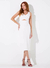 Vestido regata midi canelado torção e cut out frente sommer - comprar online