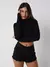 Shorts jeans preto desfiado Lady Rock